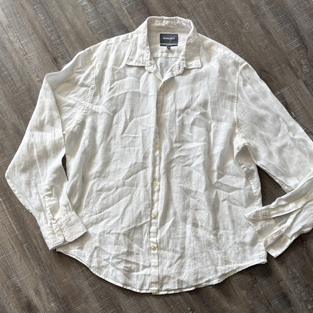 Bonobos White Casual Button Down Shirt